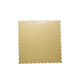 9.5" Golden Square Cake Paper Pad - 100 Pcs