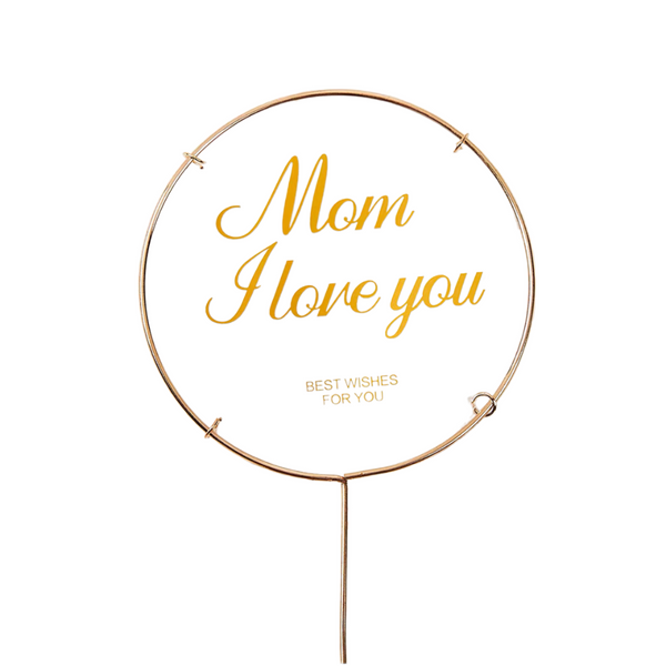 Mother's Day golden Topper - 1 Pcs-front