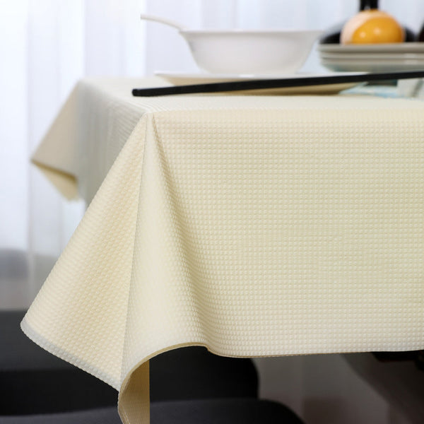 Biodegradable Stone Plastic Yellow Tablecloth | 200x200cm - 100 Pcs