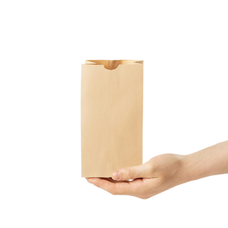 A hand holding an Eco-Friendly Paper Kraft Bakery Bag