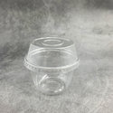 9oz Clear Plastic Dessert Cup W/ Dome Lid (No Hole) - 200 Sets