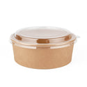 #1100B | 37oz Eco-friendly Kraft Round Paper Bowl (Base Only) - 300 Pcs - HD Bio Packaging