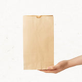 12lb | Eco-Friendly Paper Kraft Bakery Bag | 7.25x4.125x13.5" - 500 Pcs
