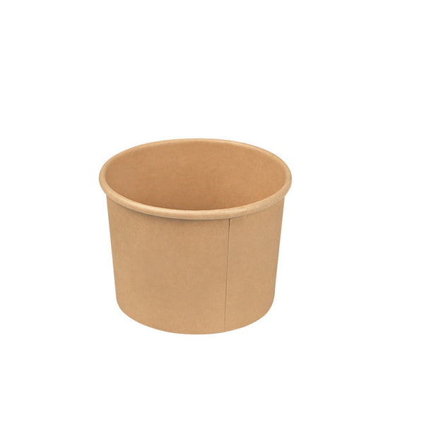 Paper Soup Bowl with Lid Kraft PP 33Oz/1000ml (100 Units)