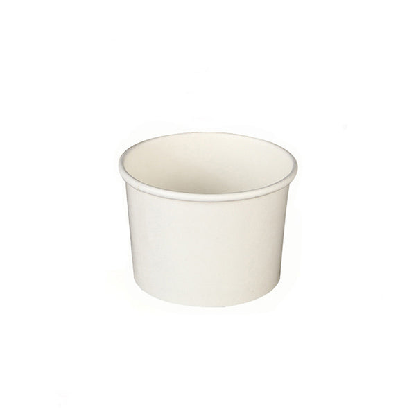 #12D | 12oz Eco-friendly White Paper Soup Cup (Base Only) - 500 Pcs - HD Bio Packaging