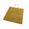 HD-13713 | 100% Recycled Paper Kraft Bag W/ Twisted Handle | 13x7x13