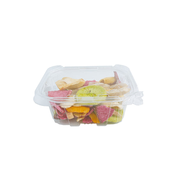 (17% OFF SALE) PLS-16 | 16oz PET Clear Rectangular Hinged Safety Lock Salad Container - 240 Sets