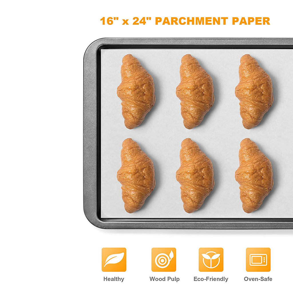 MCN019676 | 16x24" White Parchment Paper Baking Sheet - 1000 Pcs