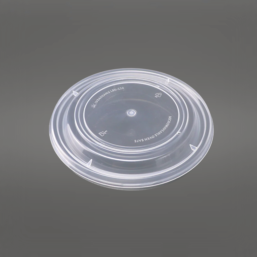 HD-120 | 120mm PP Clear Round Lid | Fit HD-360/HD-400/HD-500 Bowl (Lid Only)  - 600 Pcs