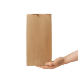 8lb Paper Kraft Bakery Bag | 6.25x4x12.375" - 500 Pcs