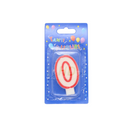 #0 Number Party Candle - 12 Pcs - HD Bio Packaging