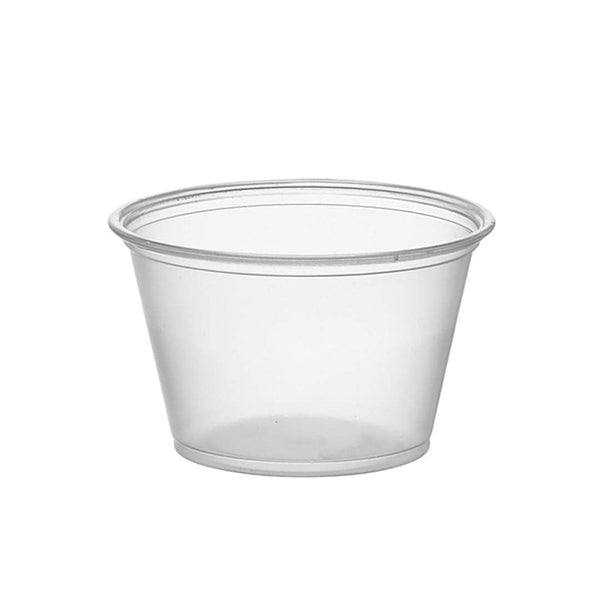 1oz Clear Sauce Cup base only in white background