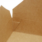 #2 | 50oz Eco-friendly Kraft Foldable Paper Box | 7.66x5.5x1.89" - 200 Pcs - HD Bio Packaging