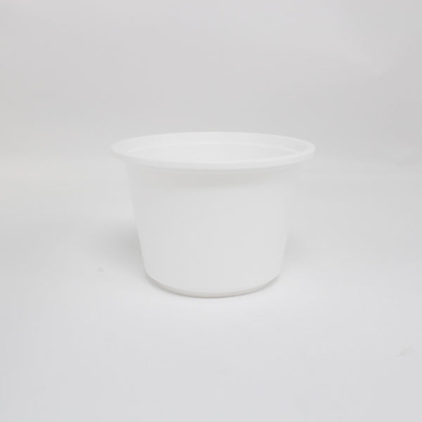 250P | 8oz Microwaveable PP White Round Bowl (Base Only) - 1000 Pcs - HD Plastic Product (Canada). Inc