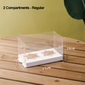 (2 Regular & 4 Regular & 4 Tall & 6 Tall &12 Regular & 12 Tall In Stock!) Clear Cupcake Box | Fits 2/4/6/12 Cupcakes Or Muffins - 10 Sets