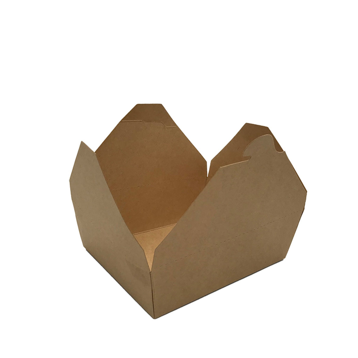 #3 | 66oz Eco-friendly Kraft Foldable Paper Box | 7.66x5.5x2.5" - 200 Pcs - HD Bio Packaging#3 | 66oz Eco-friendly Kraft Foldable Paper Box | 7.66x5.5x2.5" 