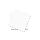 3x3" Solid Bleach White Paper Card - 150 Pcs