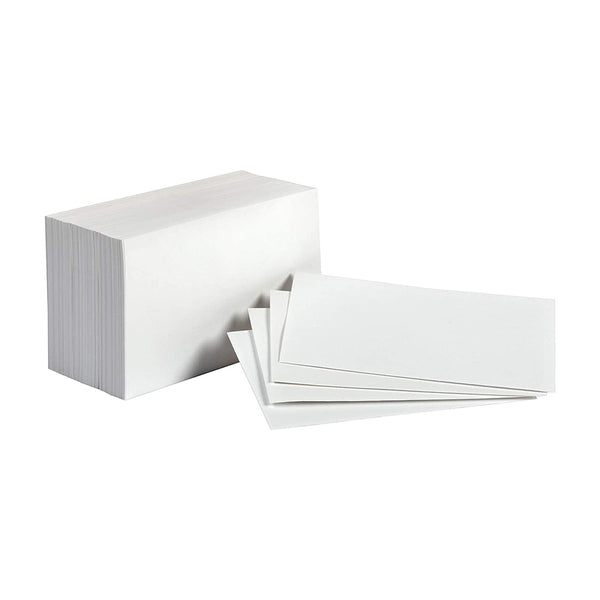 Solid Bleach White Paper Card for bakery stacked up