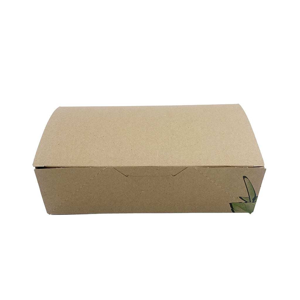 #5041 | Large Kraft Foldable Paper Chicken Box | 9.3x5x2.8" - 310 Pcs - HD Bio Packaging