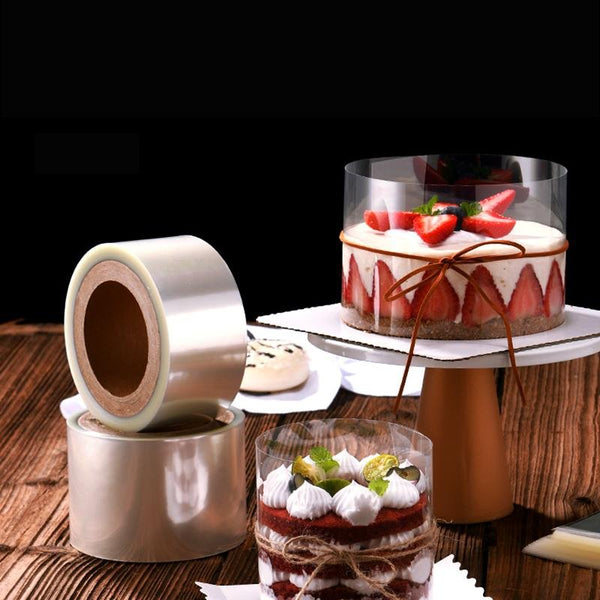 CAKE SLICE FRESHNESS WRAPPERS - CLEAR