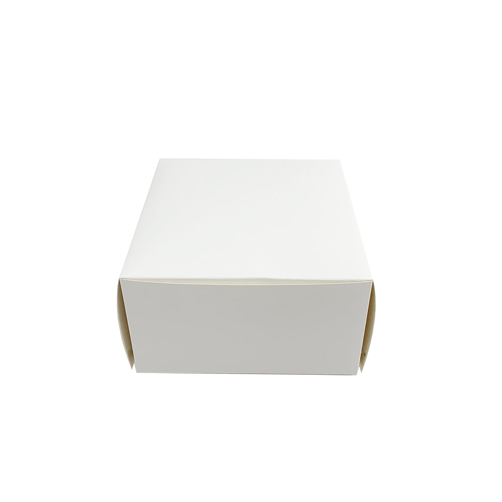 Eco-Friendly White Square Cake Paper Box | 6.25x6.25x3.5" - 300 Pcs