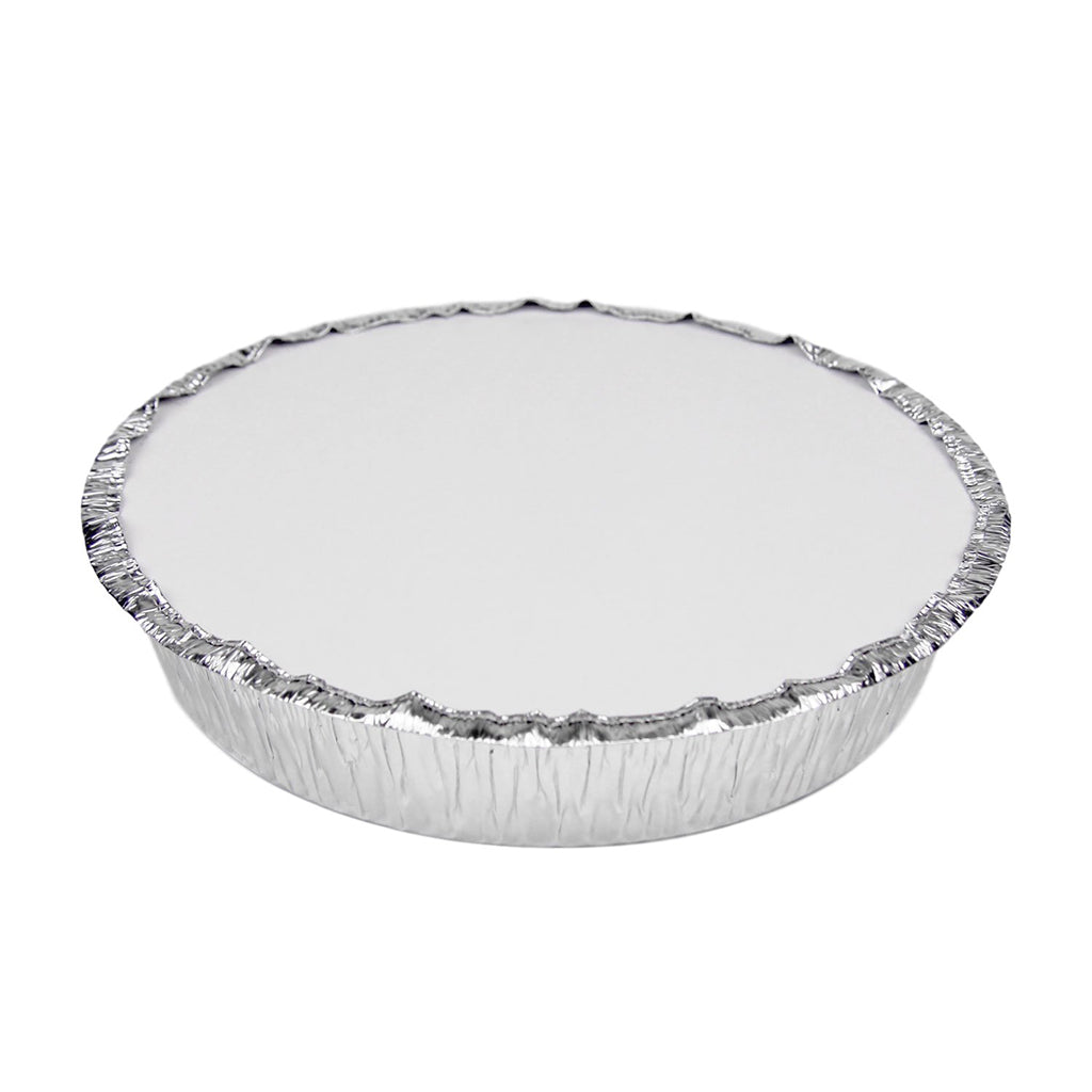 8" White Round Paper Lid (Lid Only) - 500 Pcs