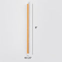 6x230mm Eco-friendly Diagonal Cut Kraft Paper Straw size description