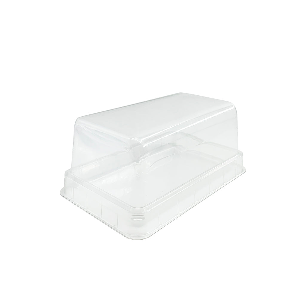 6" Clear Swiss Roll Cake Box W/ Lid - 300 Sets