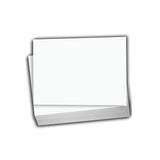 6x9" Solid Bleach White Paper Card - 50 Pcs