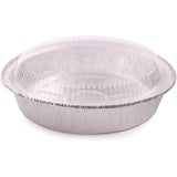 7" Silver Round Foil Container (Base Only) - 500 Pcs - HD Plastic Product (Canada). Inc