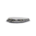 #7102 PET | Medium Maple Pattern Boat Sushi Tray W/ Lid - 100 Sets - HD Bio Packaging