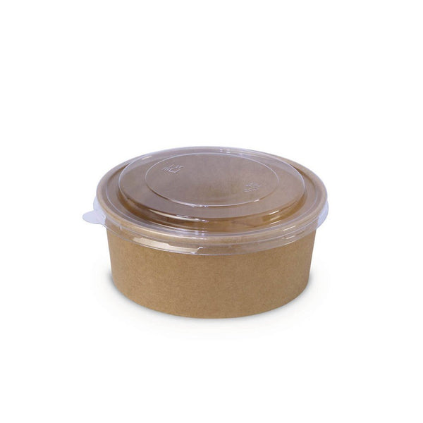 #750B | 26oz Eco-friendly Kraft Round Paper Bowl (Base Only) - 300 Pcs - HD Bio Packaging