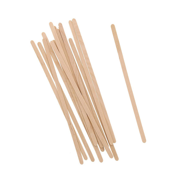 Taize 100Pcs Stir Stick Smooth Disposable Wood Easy to Use Durable