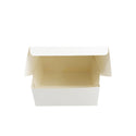 Eco-Friendly White Square Cake Paper Box front open
