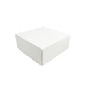 Eco-Friendly White Square Cake Paper Box wholesale white background