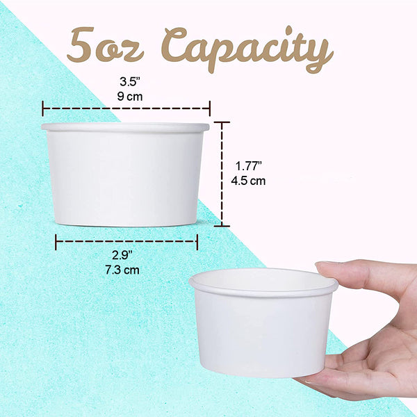 80247 | 5oz Plain White Paper Soup Bowl (Base Only) - 1000 Pcs