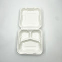 #83 | Eco-friendly Sugarcane Square Clamshell Food Container |  8x8x2.5