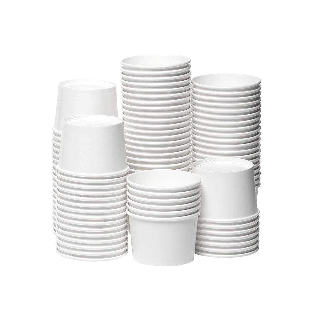 #8D | 8oz White Paper Soup Cup Food Container | 96mm Top - 500 Pcs – HD ...