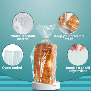 LDPE Clear Gusseted Bakery Bag | 8+4x24