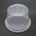 16oz Microwaveable PP Leak-resistant Translucent Deli Container W/ Lid upside down