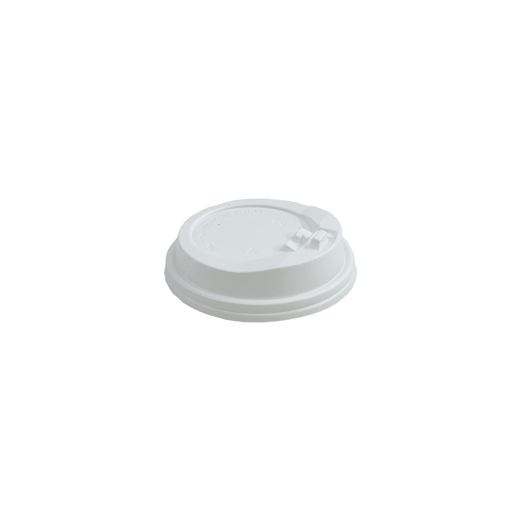 D90 PP | 90mm White Round Flip Top Lid | Fit 10/12/16/20oz Paper Cup - 1000 Pcs