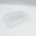 FG530 | 6 Compartment Plastic Mini Cake Clear Box W/ Lid | 7.5x5.12x2