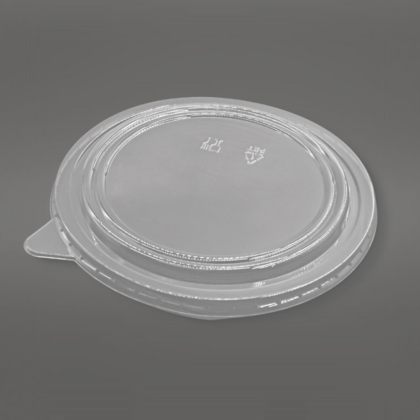 185mm PET Clear Round Lid | Fit 1300B Paper Bowl (Lid Only) - 300 Pcs