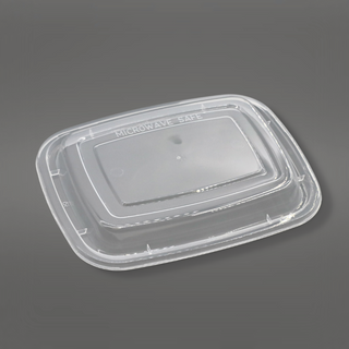 F-6412 Lid | 140x114mm PP Clear Rectangular Lid | Fit F-6412 Food Container (Lid Only) - 300 Pcs