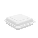 #91 | Microwavable PP Square Clamshell Food Container | 9x9x3" - 150 Pcs