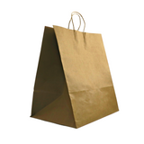 HD-141015 | 100% Recycled Paper Kraft Bag W/ Twisted Handle | 14x10x15.5" - 150 Pcs