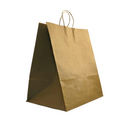 HD-141015 | 100% Recycled Paper Kraft Bag W/ Twisted Handle | 14x10x15.5