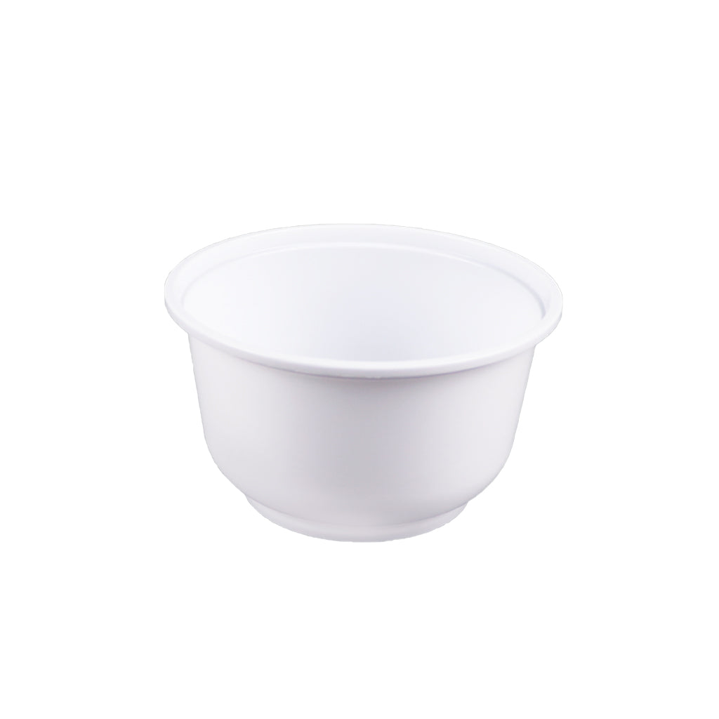 HD-500 | 16oz Microwaveable PP White Round Bowl (Base Only) - 600 Pcs
