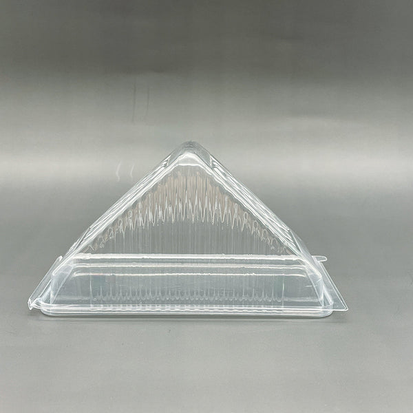 J106 PET | Clear Triangular Hinged Sandwich Container | 6.6x3.54x3.35