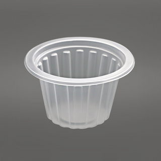 100pcs Clear Oval Dessert Acrylic Container with lid Food Grade Dessert  Container Acrylic